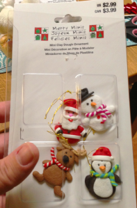 diy minis character Santa deer snow man penguin snow globe craft michaels cheap